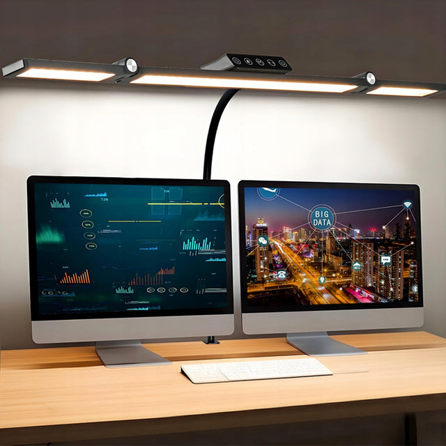 Lampa Bezcieniowa Kreślarska Biurkowa regulacja Oświetlenie do rysowania i pracy, czarne, 70 cm, zasilanie sieciowe, klasa energetyczna a