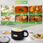Ryżowar garnek do gotowania ryżu ZUP makaronu 1,5l czarny nutrichef 600W 1.5 l 600 w