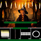 12X elektroniczna wisząca świeca LED pływający dekoracja halloween + pilot girlanda świetlna, łańcuch ozdobny na