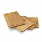 Zestaw deska do krojenia ze stojakiem bambusowe Konighoffer Cedar 4szt prostokątne akcesoria kuchenne 21x29 cm do