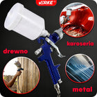 Pistolet lakierniczy do malowania malarski hvlp dysza 1,4mm zbiornik 600ml zasilany sprężarką, do farb, ciśnienie