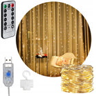 LAMPKI LED 3x3 KURTYNA ŚWIETLNA OKIENNA ŚWIĄTECZNA BIAŁY CIEPŁY USB + PILOT