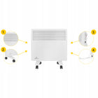 Grzejnik Elektryczny Konwektorowy ścienny Termostat ENERGOOSZCZĘDNY 1000W 465 mm 420 mm grzewcza biały