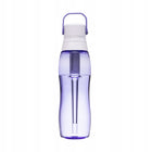 Butelka filtrująca na wodę aqualogis bidon Aqua&Go Tritan Fioletowa 750ml fioletowy