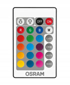 2x Żarówka LED A60 E27 9W = 60W osram rgbw pilot źródło światła, oświetlenie wielokolorowe, 806 lm, ciepła biel 2700K