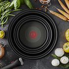 Patelnie garnki tefal Ingenio Ultimate 10el naczynia kuchenne aluminiowe z powłoką nieprzywierającą do indukcji