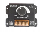 Sterownik ściemniacz LED dimmer taśma LED 30A 360W mega mocny profesjonalny regulator jasności oświetlenia, regulacja