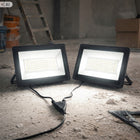 Stojak Statyw 200W Naświetlacz Lampa Robocza Halogen Budowlany z Wtyczką LED 100 w 9000 lm IP66 4500 K światło neutralne