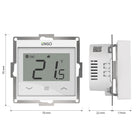 Engo E55-W regulator temperatury 230V wi-fi internetowy biały do ramki termostat pokojowy do sterowania ogrzewaniem