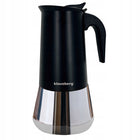 Kawiarka Klausberg KB-7847 stalowa indukcja Gaz espresso 12 filiżanek Kawy zaparzacz moka 600 ml, czarno-srebrny