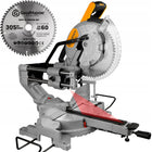 Piła ukośnica z posuwem laser pilarka ukosowa Kapówka 2000W 305mm GMM-MS305 szerokość cięcia 235 mm, głębokość 105 mm