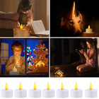 48x Świeczka Dekoracyjna Led płomień Tea Light wkłady do Znicza z Baterią lampionów, światełka nagrobne, imitacja