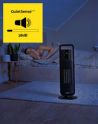 Termowentylator Yoer Farelka Cichy 38dB 2000W +Timer 4Tryby Energooszczędny maksymalna czarny grzejnik ceramiczny z