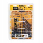DeWalt DT70755-QZ BLACK & GOLD Zestaw wierteł do metalu HSS-G 21 szt. wiercenie otworów, akcesoria do wiertarki