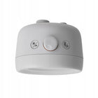 Mudita Budzik Bell 2 Analogowy Szary 9 Melodii Cichy LED Minimalistyczny zegar do sypialni, kompaktowy, szerokość 10 cm