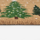 Świąteczna wycieraczka merry christmas choinki 40x60 CM mata wejściowa włókno kokosowe, podkład PVC, do progu