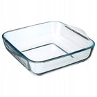 Naczynie żaroodporne 22x25 cm szklane kwadratowe do zapiekania pieczenia forma na lasagne, brytfanna, 1,98 l, do