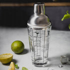 Shaker SZKLANY do drinków koktajli z PRZEPISAMI barmański 400 ml KLAUSBERG szejker, naczynie do mieszania napojów