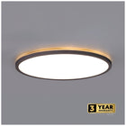 Plafon sufitowy LED okrągły 30 cm 24W czujnik IP54 nivera circle Kobi oprawa oświetleniowa zintegrowana, czarna