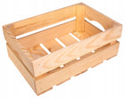 Pojemnik pudełko skrzynka drewniana 30x20 prezent ozdobne organizer na drobiazgi, do przechowywania, beżowo-brązowa