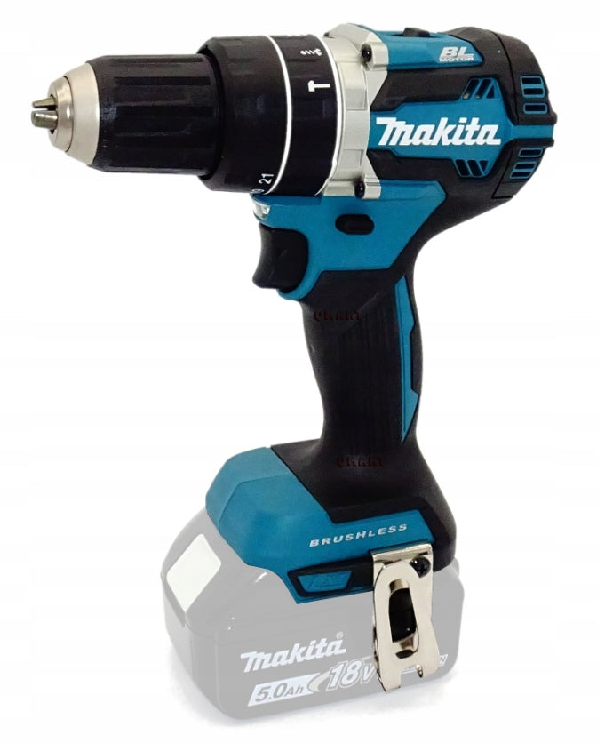 Makita DHP484Z 18V LTX Wiertarko Wkrętarka Udarowa Brushless 54nm BODY do wiercenia i wkręcania, zasilanie