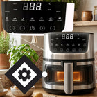 Frytkownica beztłuszczowa AIR fryer 7l piekarnik 1500W 7 trybów airfryer srebrny