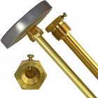 Profesjonalny termometr do wędzarni z osłoną 10cm srebrny metal