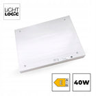 Panel sufitowy LED 40W natynkowy kwadrat lightlogic LL panel N/P40W-NW 60cm plafon lampa do biura i domu, zintegrowane