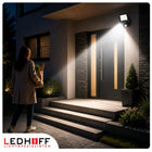 Halogen LED Naświetlacz Reflektor czujnik ruchu 50W 4500lm 4500K Zewnętrzny lampa IP44 światło neutralne do garażu