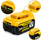 Akumulator Zamiennik DeWalt 20V 6Ah Bateria Li-Ion XR DCB184 DCB200 Mocna pakiet do wkrętarki i narzędzi