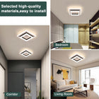 Lampa Sufitowa Plafon LED Kwadratowa Czarna Natynkowa Nowoczesna 4500K 24W oprawa oświetleniowa do pokoju kuchni