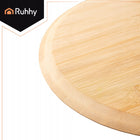 Kamień do Pizzy Ruhhy 38x36 cm z Łopatką Bambusową 2w1 Deska XXL Kordieryt wypiek chleba, pieczywa i ciast, akcesorium
