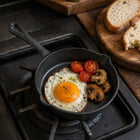 PATELNIA ŻELIWNA MAŁA 15cm INDUKCJA OGNISKO GAZ GRILL ŻELIWNY TALERZ TRWAŁA naczynie do smażenia, do piekarnika