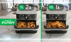 Frytkownica beztłuszczowa AIR fryer 3100w frytownica duża 10l 12 programów czarny