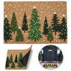 Świąteczna wycieraczka merry christmas choinki 40x60 CM mata wejściowa włókno kokosowe, podkład PVC, do progu