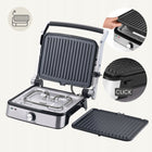 Grill elektryczny Zeegma Chef Easy 2000W regulacja temp. płyty ceramiczne nominalna