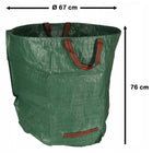 Kosz na butelki zwrotne kaucyjne 272l XXL mocny worek do segregacji duży pojemnik na odpady plastik szkło papier metal