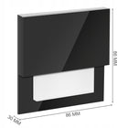 Oprawa schodowa 230V LED oświetlenie lampka schody CZARNA CIEPŁA 3000k znamionowa czarny