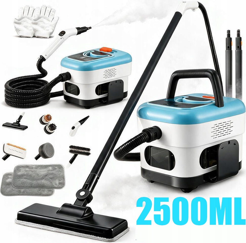 2w1 MOP parowa myjka parowa czyścik do okien parownica 2500W 4BAR - 2500ml czyszczenie fug, płytek i armatury