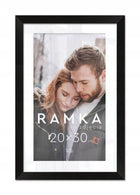 Czarna ramka na zdjęcia 20x30 cm z podpórką stojąca Ramki 30x20 cm oprawa fotograficzna z tworzywa, pionowa dekoracja