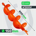 WIERTŁO DO ŚWIDRA ZIEMI WIERTNICY SPALINOWEJ ŚREDNICA 150 MM 15 CM MOCNE do otworów pod słupki, sadzenia drzew i krzewów