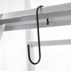 Drabina aluminiowa przystawna 1x6 mocna baulich hak udźwig 150 kg, wysokość robocza 2,69 m, do prac na wysokości