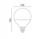 Żarówka LED glob G120 E27 24W b.ciepła 2400lm kobi kulista do lamp i opraw, 3000 K