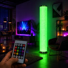 Lampa Stojąca Podłogowa Tuba Muzyczna LED RGBW Pilot Wielokolorowa 100cm oświetlenie dekoracyjne do salonu, sypialni i