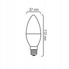 Zestaw 10x Żarówka LED E14 8W=60W Świeczka 806lm 160° Premium Ciepła 3000K źródło światła do kinkietu, żyrandola i