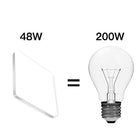 Lampa Sufitowa Plafon LED Łazienkowy Kwadratowy Nowoczesny 48W 6500K oprawa do wnętrz, zimna barwa światła, biała