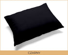 2x Poszewka 70x80 na poduszkę 100% bawełna czarna zestaw gładka, zapinana na zamek błyskawiczny, dekoracyjna do