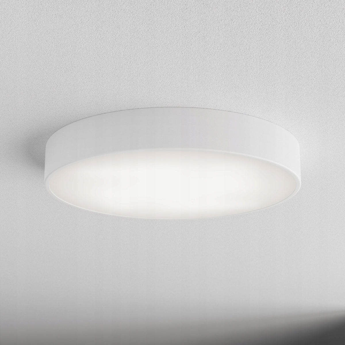 Lampa sufitowa Plafon cleo 500 Biały 50 cm okrągła oprawa oświetleniowa E27, neutralna barwa światła, głębokość 7,5 cm
