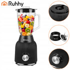 Blender Kielichowy Szklany Kruszy Lód Smoothie Miksuje 1200W + 2x Bidony