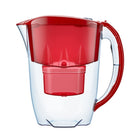 Dzbanek Filtrujący Aquaphor Jasper Czerwony 2,8l + 1 Wkład B25 Maxfor+ do wody pitnej, pojemność przefiltrowanej wody